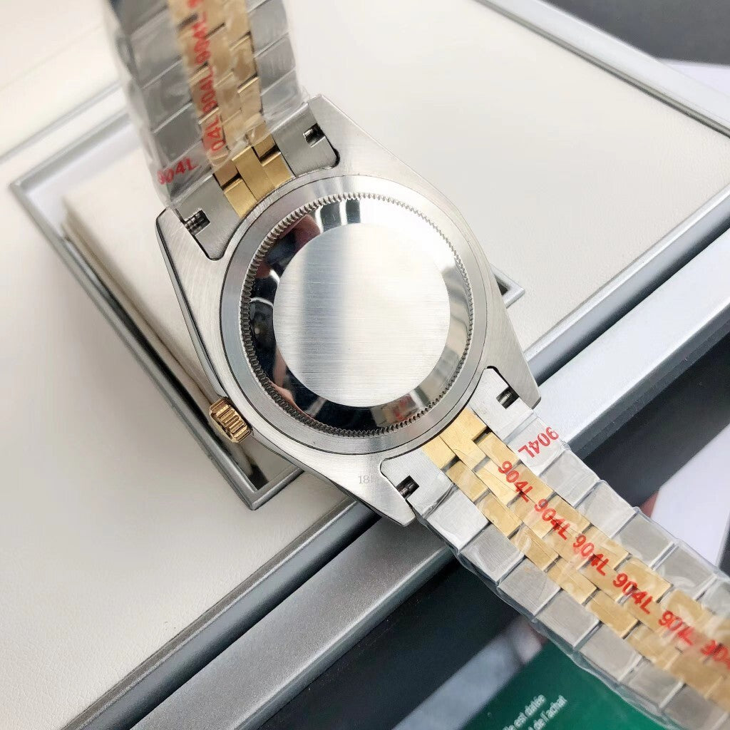 Rolex 1:1 Datejust 41mm – Black Dial Two-Tone Gold & Steel Jubilee