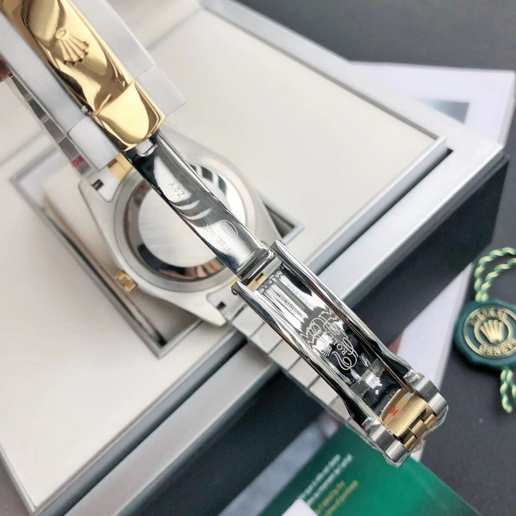 Rolex 1:1 Datejust 41mm – Black Dial Two-Tone Gold & Steel Jubilee