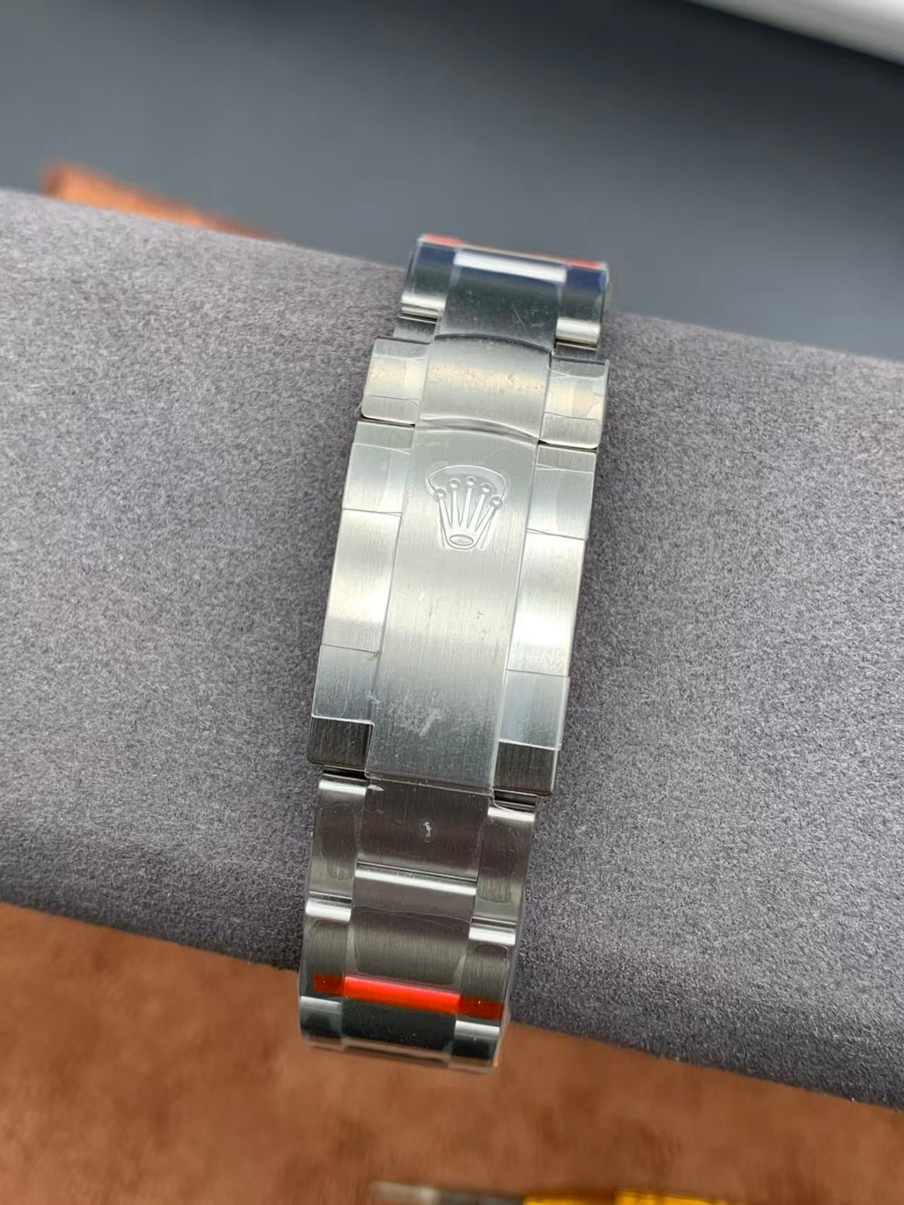 Rolex 1:1 Oyster Perpetual – Slate Grey Dial with Blue Accents (41mm)