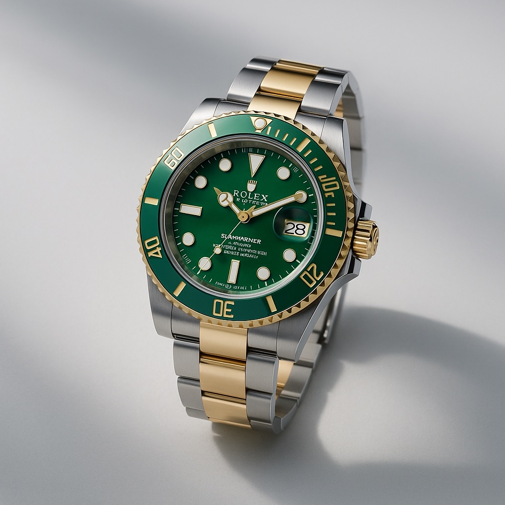 Rolex 1:1 Submariner Date – Green Dial Two-Tone Gold & Steel