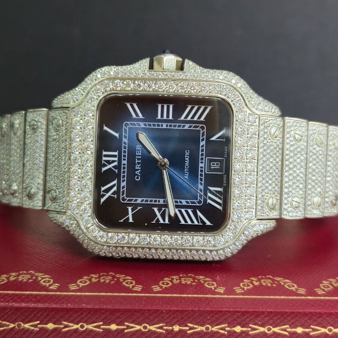 Moissanite 1:1 Diamond Hip Hop Watch Automatic Movement Diamonds