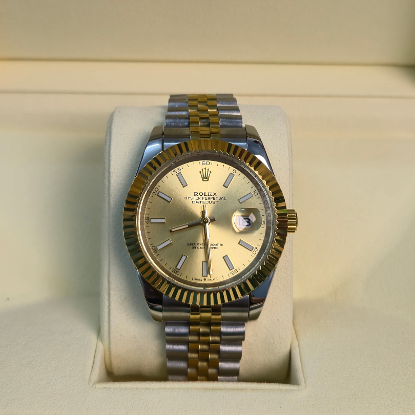 Rolex 1:1 Datejust 41mm – Champagne Dial Two-Tone Jubilee