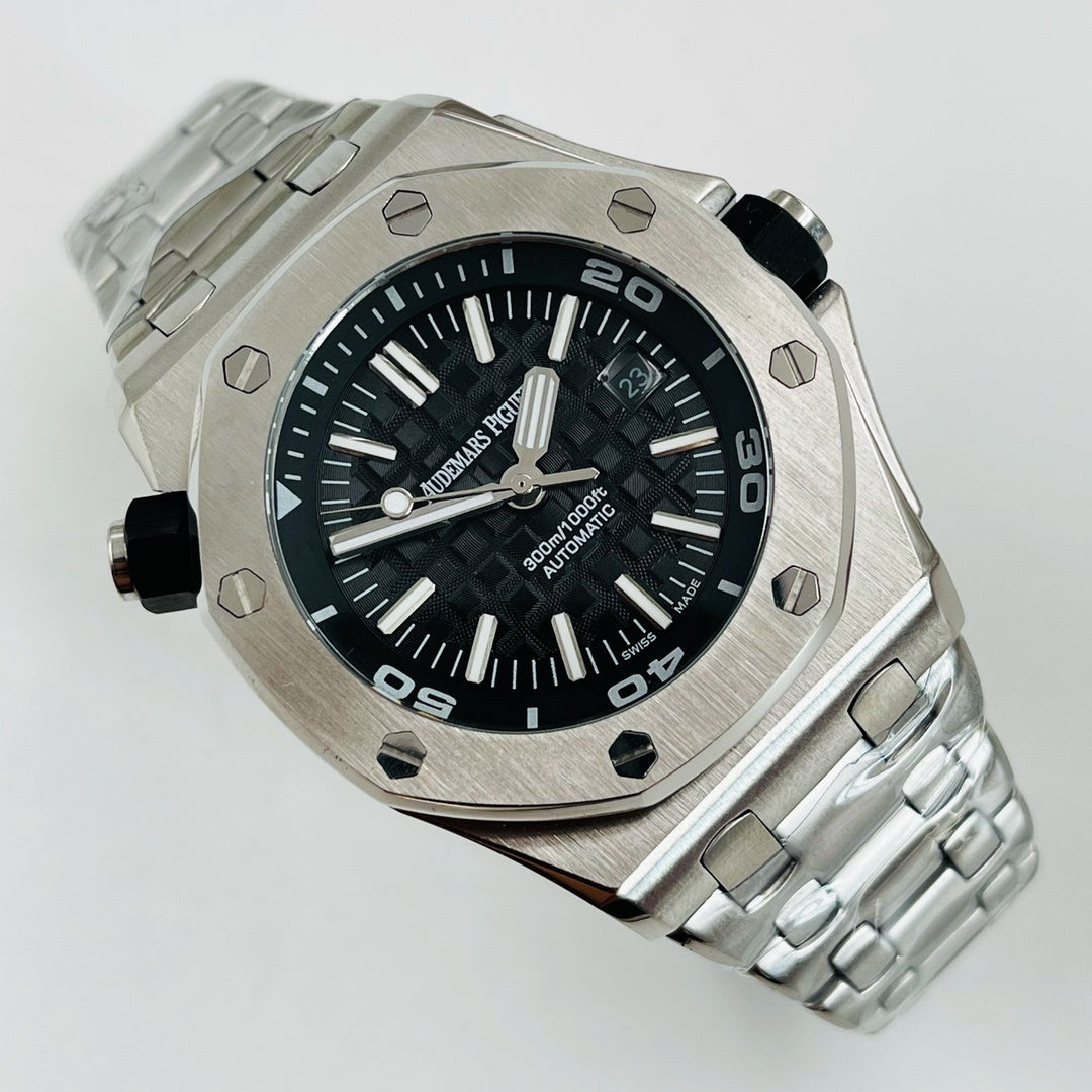 Audemars Piguet Royal 1:1 Oak Offshore Diver 15710 Replica Watches Black Dial Automatic Movement APS Factory 42mm